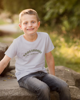 T-shirt, Skogsbonde på tillväxt, ljusgrå